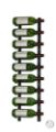 Picture of 9 -Bottle, W Series 3′ Wall Mounted Metal Wine Rack
