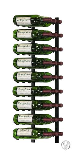 Picture of 27 Bottle, W Series 3′ Wall Mounted Metal Wine Rack