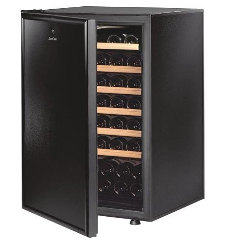 Picture of EuroCave La Première Cellar Small Model 74 Bottle Solid Door, Black