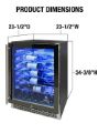 Picture of Private Reserve 41-Bottle Backlit Panel Commercial 54 Single-Zone Wine Cooler