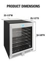 Picture of 41-Bottle Single-Zone Wine Cooler (White)
