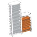 Picture of Modulosteel MS1DEMI, Half-Height Wine Racks Frame