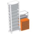 Picture of Modulosteel OMS1- Case with 6 x Sliding Shelves- 36 Bottles