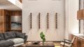 Picture of 9 bottles, Vino Rails Flex 45 (wall mounted metal wine rack system)