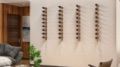 Picture of 9 bottles, Vino Rails Flex 45 (wall mounted metal wine rack system)