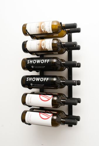 Picture of 12 -Bottle, W Series 2′ Wall Mounted Metal Wine Rack