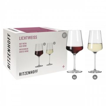 Show details for Set of 8 White and Red Wine Glasses Ritzenhoff 6111003 Picture of Set of 8 White and Red Wine Glasses Ritzenhoff 6111003