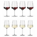 Picture of Set of 8 White and Red Wine Glasses Ritzenhoff 6111003