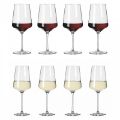 Picture of Set of 8 White and Red Wine Glasses Ritzenhoff 6111003