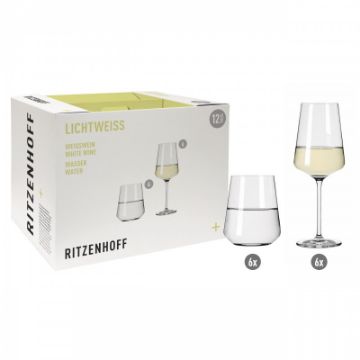 Show details for Set of 12 White Wine Glasses Ritzenhoff 6111001 Picture of Set of 12 White Wine Glasses Ritzenhoff 6111001