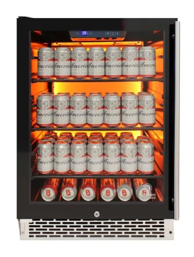 Picture of Private Reserve 117-Can Backlit Panel 54 Commercial Beverage Cooler