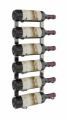 Picture of 6- bottle, W Series 2′ Wall Mounted Metal Wine Rack