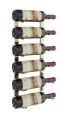 Picture of 6- bottle, W Series 2′ Wall Mounted Metal Wine Rack