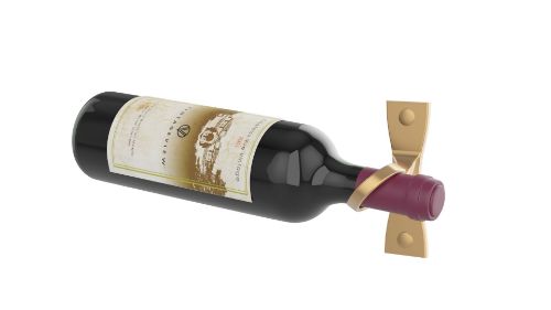 Picture of Helix Single 5 (minimalist wall mounted metal wine rack)