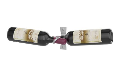 Picture of R Series Helix Dual 5 (minimalist wall mounted metal wine rack)