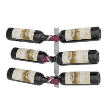 Show details for Helix Dual 15 (minimalist wall mounted metal wine rack) Picture of Helix Dual 15 (minimalist wall mounted metal wine rack)