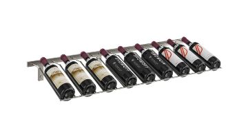 Show details for Wall Mounted Presentation 9 bottle metal wine rack Picture of Wall Mounted Presentation 9 bottle metal wine rack