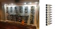 Picture of 36 Bottle, W Series 4′ Wall Mounted Metal Wine Rack