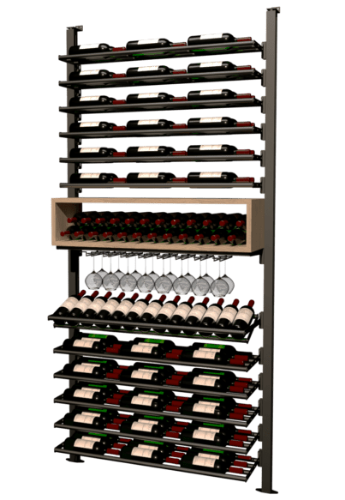 Picture of WEBKIT 12 - 119 Bottles, Modular metal wine rack- Frontenac 