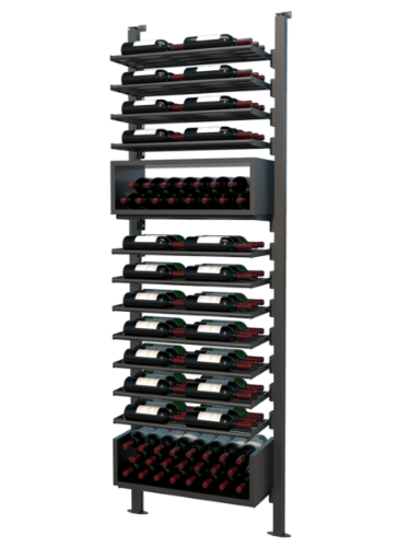 Picture of WEBKIT 14 - 105 Bottles, Modular metal wine rack- Frontenac