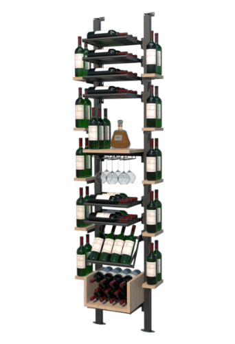 Picture of WEBKIT 15 - 66 Bottles, Modular metal wine rack- Frontenac
