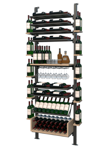 Picture of WEBKIT 15 - 112 Bottles, Modular metal wine rack- Frontenac