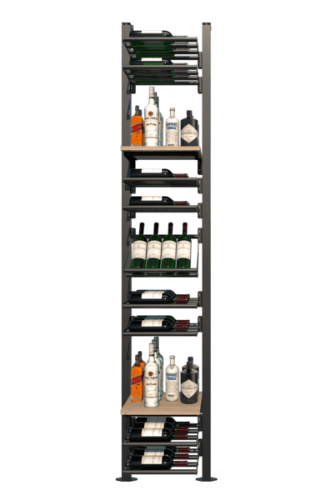 Picture of WEBKIT 11 -  52 Bottles, Modular metal wine rack- Frontenac