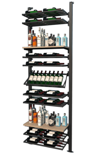 Picture of WEBKIT 11 - 104 Bottles, Modular metal wine rack- Frontenac