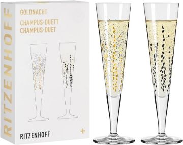 Picture of Ritzenhoff, Goldnacht Champagne Glasses 2-pack, 6031005