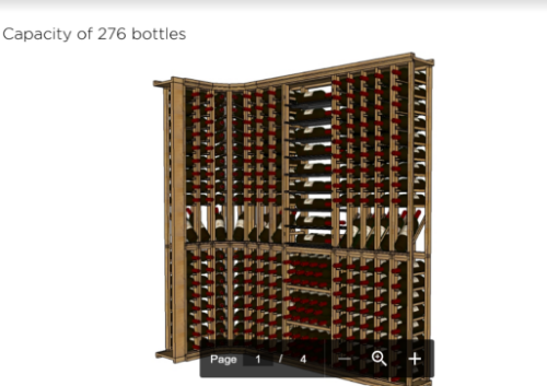 Picture of LVG Custom Design, Premium Wine Rack System | 276 Bottle Capacity 
