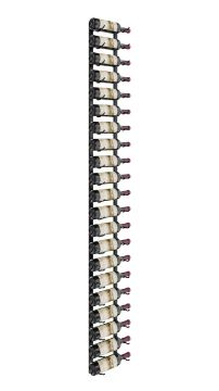 WS71-Kb Picture of 21 Bottle, W Series 7′ Wall Mounted Metal Wine Rack