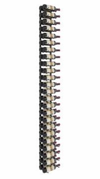 Show details for 48 Bottles, W Series 8′ Wall Mounted Metal Wine Rack  Picture of 48 Bottles, W Series 8′ Wall Mounted Metal Wine Rack