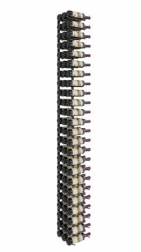 Show details for 72 Bottles, W Series 8′ Wall Mounted Metal Wine Rack Picture of 72 Bottles, W Series 8′ Wall Mounted Metal Wine Rack