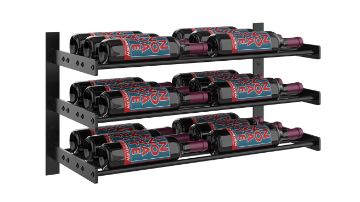 Show details for Evolution Wine Wall 15 3-2C (18 Bottles -Three Deep) Picture of Evolution Wine Wall 15 3-2C (18 Bottles -Three Deep)