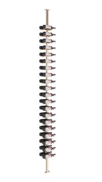 Show details for 40 Bottles (Single / Single), Vino Pins Post Kit, Two-Sided Label Forward Floating Wine Rack Picture of 40 Bottles (Single / Single), Vino Pins Post Kit, Two-Sided Label Forward Floating Wine Rack