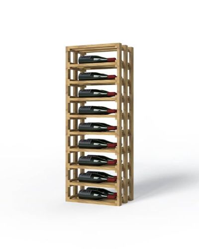 Picture of BIN-L - Torrefied basswood wine rack for label forward - 12 To 18 Bottles, LVG