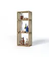 Picture of BINTAB Torrefied basswood wine rack for liquor bottle