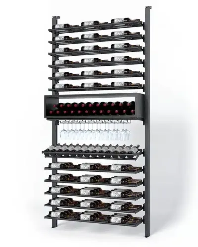 Picture of WEBKIT 12 - 119 Bottles, Modular metal wine rack- Frontenac