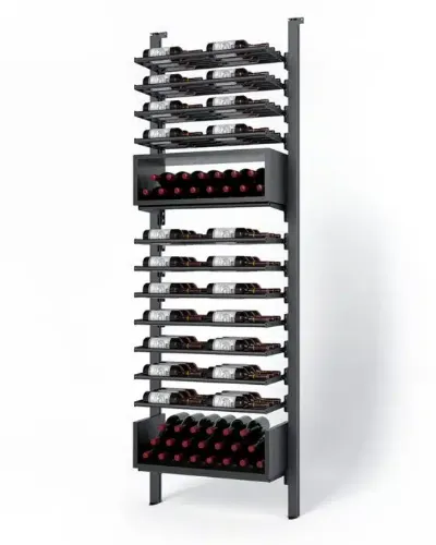 Picture of WEBKIT 14 - 105 Bottles, Modular metal wine rack- Frontenac
