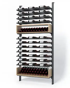 Picture of WEBKIT 14 - 160 Bottles, Modular metal wine rack- Frontenac