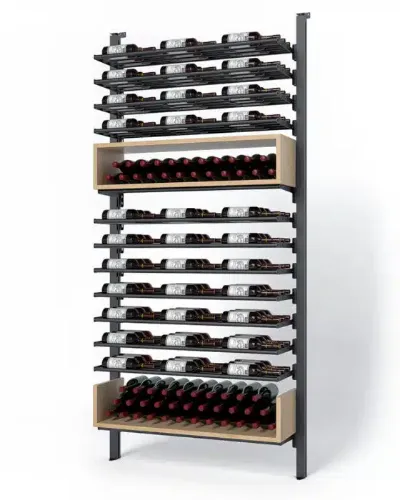 Picture of WEBKIT 14 - 160 Bottles, Modular metal wine rack- Frontenac