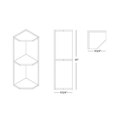 Picture of 1/4 ROUND SHELF 32 Kit rack