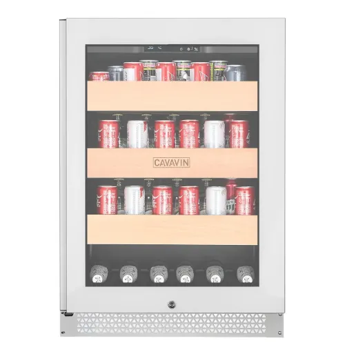 Picture of Cavavin 148 Cans-  Full Glass Door Vinoa Beverage Center - White